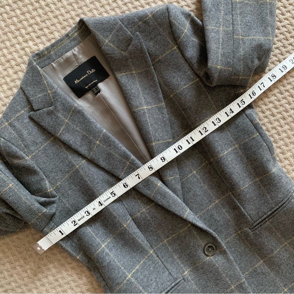 Massimo Dutti Gray Checked Suit - Picture 13 of 16